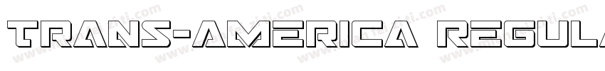 Trans-America Regula字体转换